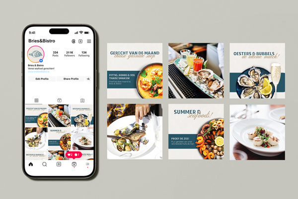 Bries & Bistro social media